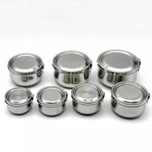 원터치 UW85IO30 스텐 반찬통 밀폐용기 냉장고 찬통 3호 650ml