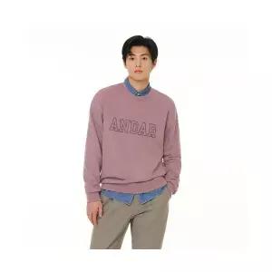 [안다르] andar 시그니처 로고 피그먼트 맨즈 오버핏 맨투맨 MNFMM-33 450524