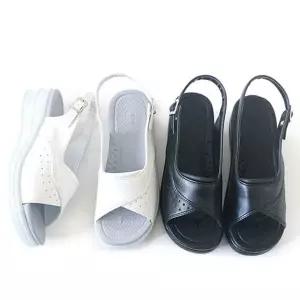 간호화 오픈토 버클 간호사 여성 간호화 근무화 샌들 사무실 캐주얼 실내용 미끄럼 스트랩 통기성 논슬립