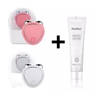 전기 페이셜 팅 롤러 EMS 마사지기 젤 페이스 미세전류 강화 회춘 마사지 케어