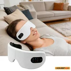 올인원 블루투스 눈 마사지기 4D 공기압 진동 스마트 마스크 무선 충전 기능으로 관리 및 휴식 제공