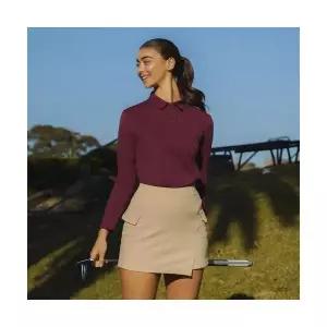 [안다르] andar 에어리핏 피치 스탠다드핏 카라 롱슬리브 AMFLS-14 426507