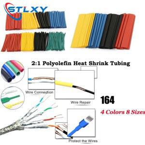 164개 세트 슬리브 모듬 폴리올 절연 CLH 튜브 수축 와이어 케이블