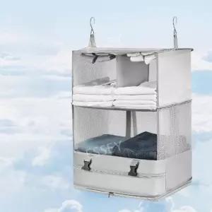 압축파우치 여행용 여행용정리함 여행가방정리파우치 3단행거걸이형