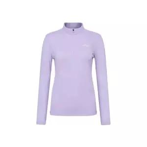 매장정품 아이더 EIDER POP 솔리드 여성 긴팔 짚업 티셔츠_Light Violet DWP25281V1 691269