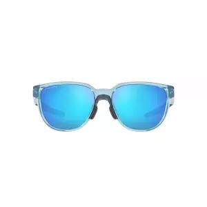 Oakley 남성용 Oo9250a 액추에이터 로우 브릿지 핏 직사각형 선글라스 투명 스톤워시/프리즘 사파이어 57mm