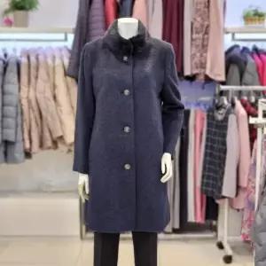 세이브존07 밍크넥 울혼방 롱 코트 234356 (29759618)