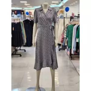 [숲]SOUP 여성 기하학 저지 프린트 랩 원피스 OB5OPTC (34846469)