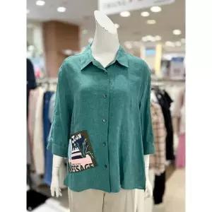 [하프클럽/]소고 세이브존01 프린팅  셔츠형 재킷 TJ2GA10_A