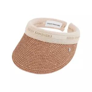 [헬렌카민스키][헬렌 카민스키] SS26 여성 비앙카8 바이저 햇 HAT52204 NOUGAT NATURAL LOGO _SSG