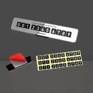 [RIZPICK]스타일 차량용 전화번호판 1p 연락처 알림판 새차 차악세사리