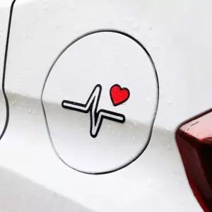 [RIZPICK]할인 심전도 하트 스티커 C01 / DIY 자동차 주유구