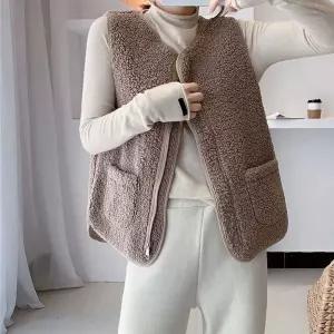 양털 조끼 후리스 자켓 뽀글이 여성 겨울 베스트