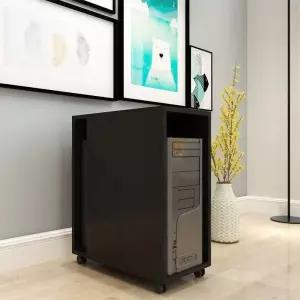 컴퓨터 본체 수납함 받침대 바퀴달린 보관 캐리어 사무실 데스크탑 수납대