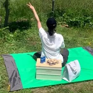 ( )미니돗자리 그린 돗자리매트 등산용돗자리 휴대용돗자리