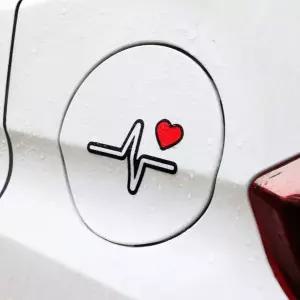 [RIZPICK]하트모양심전도스티커 하트디자인 자동차용 심전도스티커