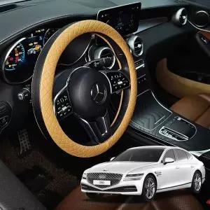 [RIZPICK]TBZ 올뉴G80 호환 퀼팅 엠보싱 시즌2 핸들커버