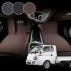 [셀러에이드]포터2 (EV공용) 전용 3D 엠보싱 차세대 고무매트 운전석+조수석 세트