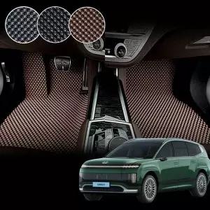 [셀러에이드]아이오닉9 전용 3D 엠보싱 차세대 고무매트 운전석+조수석 세트