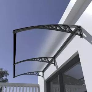 창문 렉산캐노피 차양막 판넬 투명 빗물받이 비가림막 야외 빗물막이 브라켓 테라스