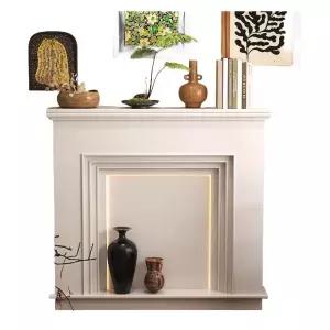 거실 벽난로 벽난로콘솔 현관 장식 LED 콘솔 선반