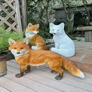 여우 조경 폭스 동물 대형 실물 데코 진짜같은 장식품 인테리어 정원 모형
