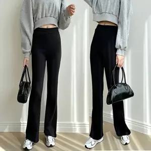 여성 기모 안감 겨울 나팔바지 부츠컷 슬림 팬츠 방한 (HSJ-WD87A2E)