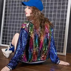 반짝이 스팽글 무대 트로트 의상 댄스 자켓 공연 화려한