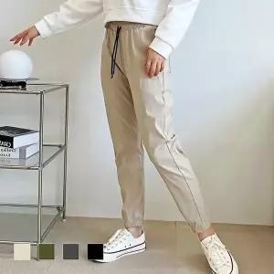 결혼식하객패션 바지 스판 여자 조거 보이드 밴딩 (HSJ-WF55288)