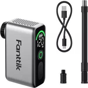 팬틱 X10 에이스 타이니 미니 전기 자전거 펌프 프레스타 및 슈레이더 밸브가 장착된 120PSI 컴팩트 공기