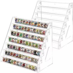 펀코 비티 팝을 위한 몬시신 2팩 디스플레이 선반 미니 수집용 장난감을 7겹 클리어 레이어 스탠드
