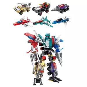 트랜스폼 6종 1세트 합체 로봇 블럭 조립