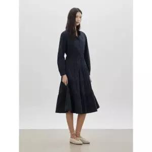 백화점 CC콜렉트 벨티드 셔링 셔츠 원피스 C261MSE001