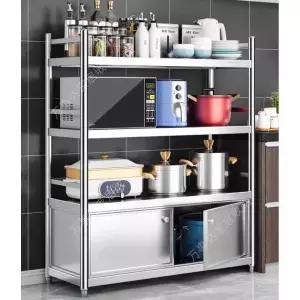 주방수납장 주방 렌지다이 다이 호두 수납장 밥솥 랙 보관장