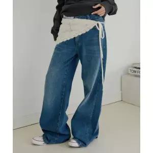 LETTER FROM MOON 플라워 펀칭 레이어드 니트 스커트 아이보리 405002