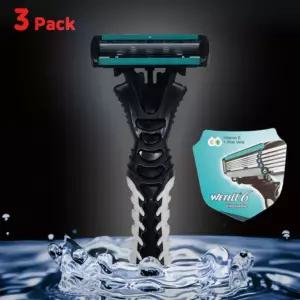 옆집샵 일회용 면도기 3개 세트 6중날의 날카롭고 부드러운 절삭력