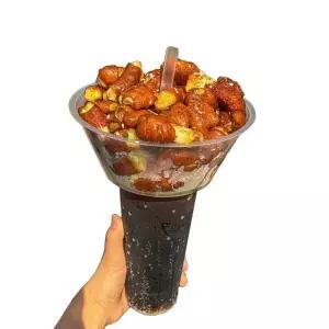 콜팝용기 100개 세트 콜팝컵 음료컵 pp볼 용기 치킨 야구장 다용도 빨대꼬지