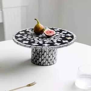 자개상 밥상 티테이블 술상 원형 원목 다과상 사각찻상 미니 소반 비비드 전통 나비목단