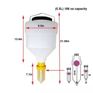 거꾸로 소스통 대용량 원통 감자튀김 디스펜서 마요네즈