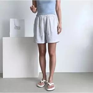 무지 데일리 4부 츄리닝 3컬러 반바지 여름 여자 팬츠 (HSJ-WFKBXHI)