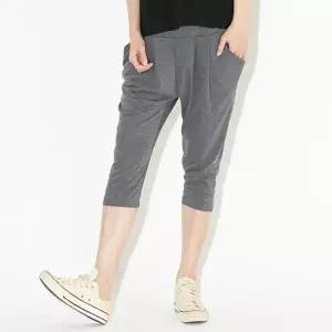 부들부들 촉감좋은 7부바지 배기팬츠 핀턱 트레이닝 (HSJ-WB7B0EA)