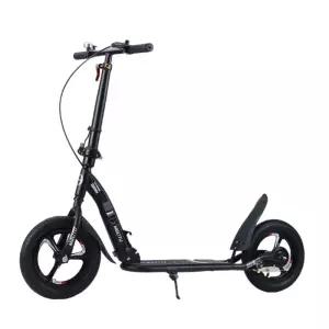 성인킥보드 수동 광폭휠 브레이크 매트블랙 2륜 어른