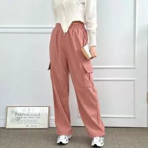 여성 히든스트링 조절 카고바지 와이드 팬츠 (HSJ-WDF70AC)