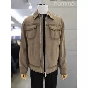 [바쏘옴므] 세이브존03 남자 카키베이지 리얼 염소가죽 점퍼 WSAFY5UA03A_P405653237