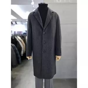 [바쏘옴므] 세이브존03 남자 겨울 차콜 울 구스라이너 롱 코트 WSAQZ4CJ29A_P412838080