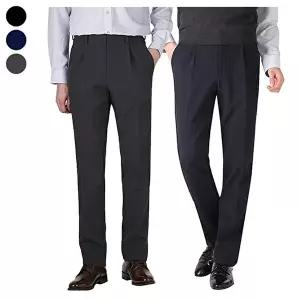 [리빌모아]남자 겨울 따스한 원턱 면바지 슬랙스 기모 팬츠 LV-L-PT-5401