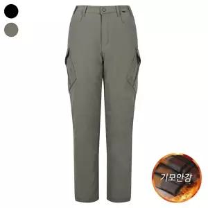 [리빌모아]남자 겨울 한겨울 기모 캐주얼 슬랙스 방한바지 IE-L-PT-4001-카키