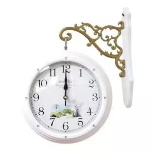 양면 벽시계 인테리어 홈카페 벽걸이 시계 화이트