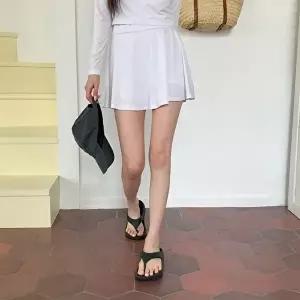 [옷자락]여자 히든밴딩 플레러 래쉬 치마바지