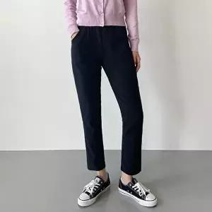 [옷자락]여자 데일리 스판 밴딩 슬림 일자핏 정장 팬츠